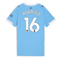 Stroje piłkarskie Manchester City Rodri Hernandez #16 Koszulka Podstawowej dla damskie 2025-26 Krótki Rękaw